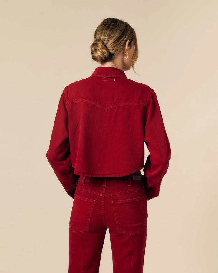 Le Jean - Swing Shirt Jacket in Red