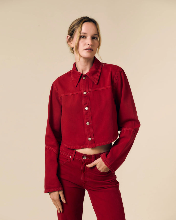 Le Jean - Swing Shirt Jacket in Red