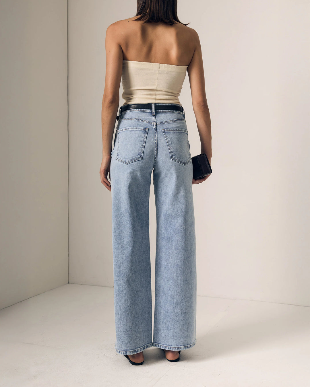 Le Jean - Juliette Wide Leg High Rise in American Beauty