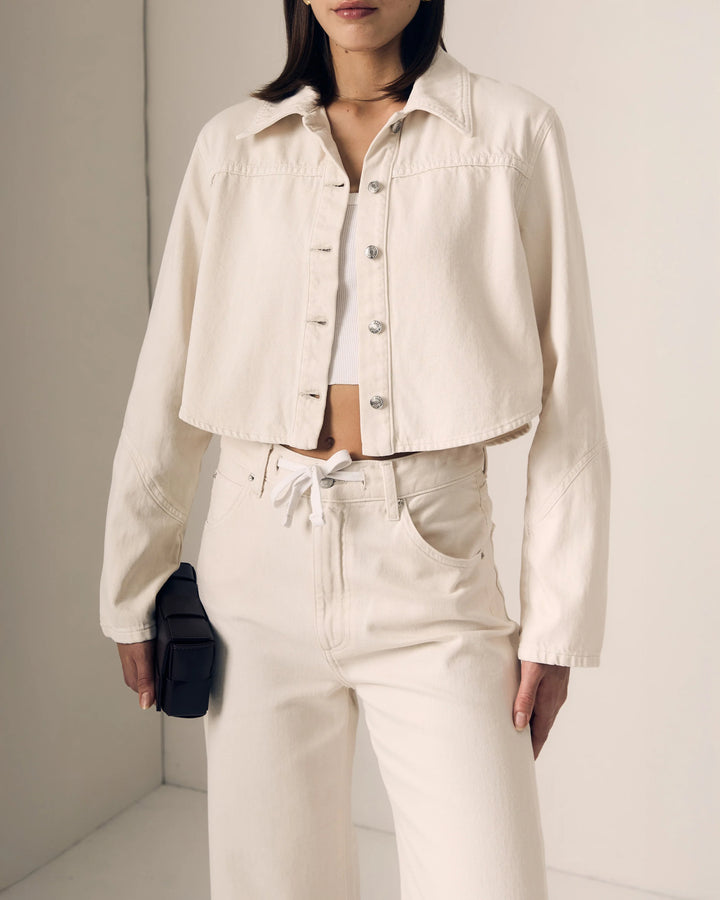 Le Jean - Swing Shirt Jacket in Bone