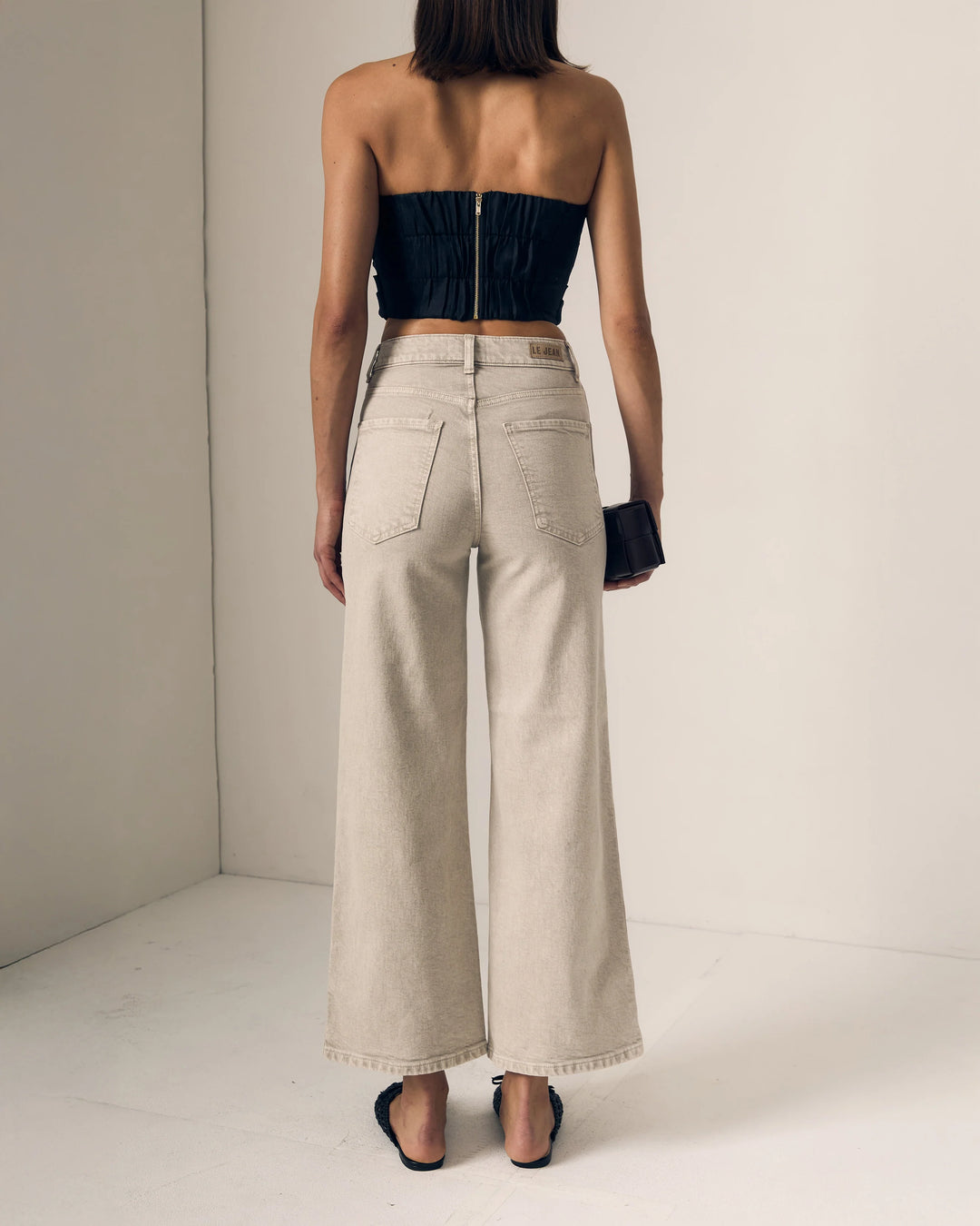 Le Jean - Juliette Wide Leg Ankle in Desert Sands