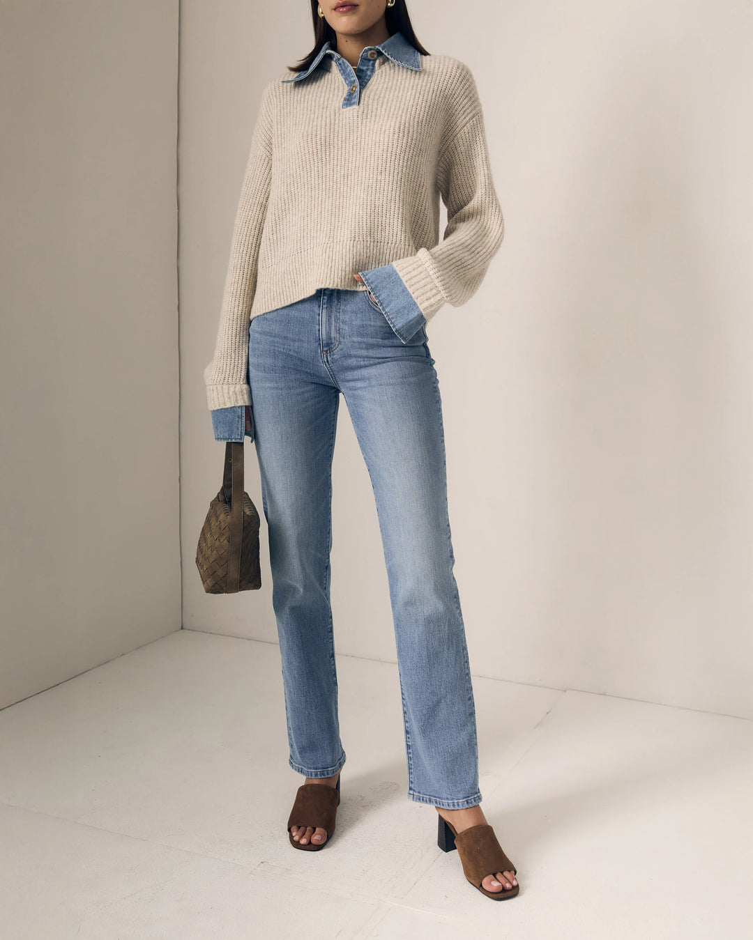 Le Jean – Harvey Sweater in Navy and Denim