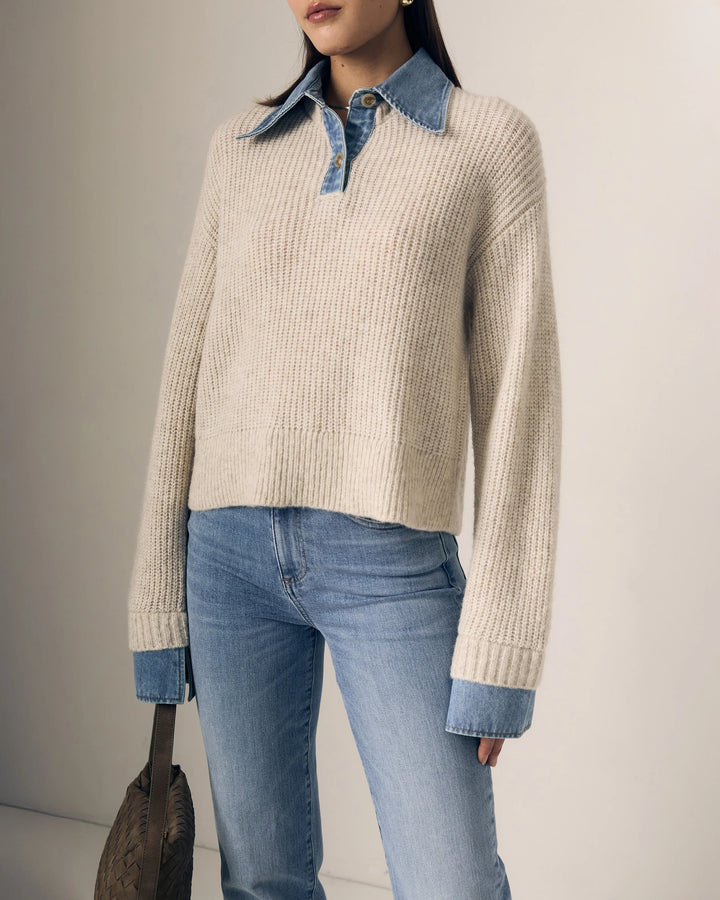 Le Jean – Harvey Sweater in Navy and Denim