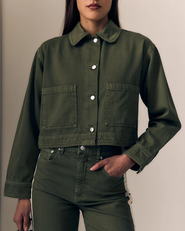 Le Jean - Cora Jacket in Olive Green