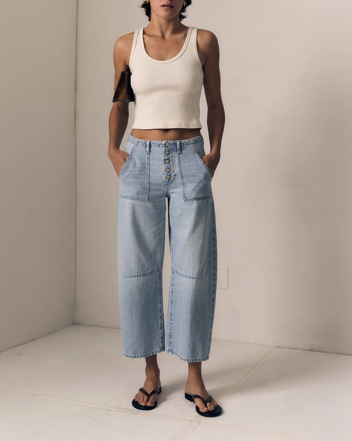 Le Jean - Vintage Utility Soft Barrel in Icy Superlight