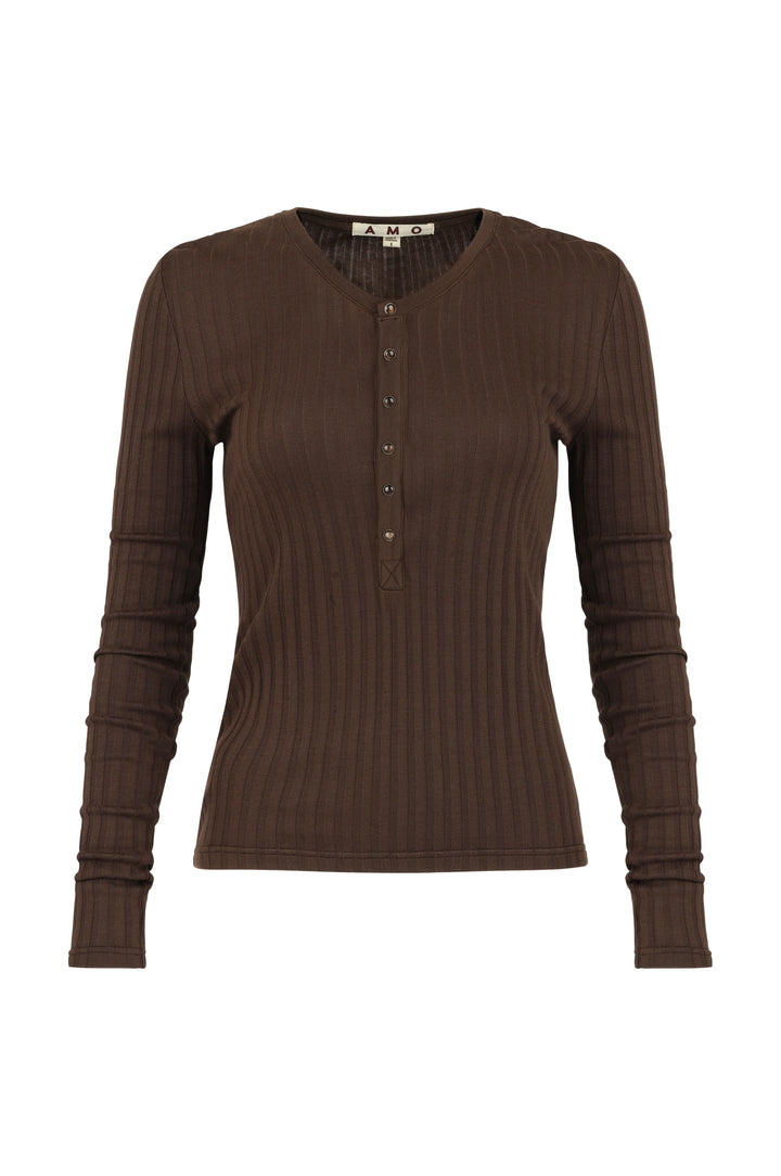 AMO – Lottie Top in Mocha