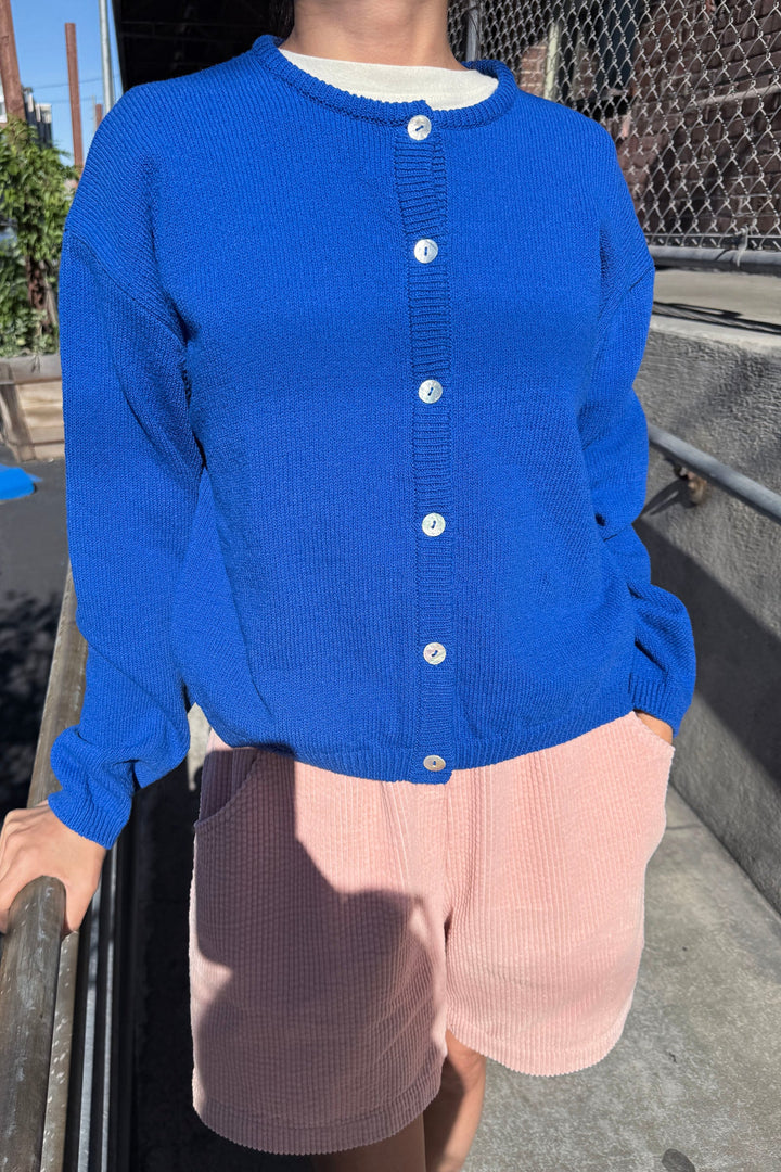 Le Bon Shoppe - Leila Cotton Cardigan in Cobalt