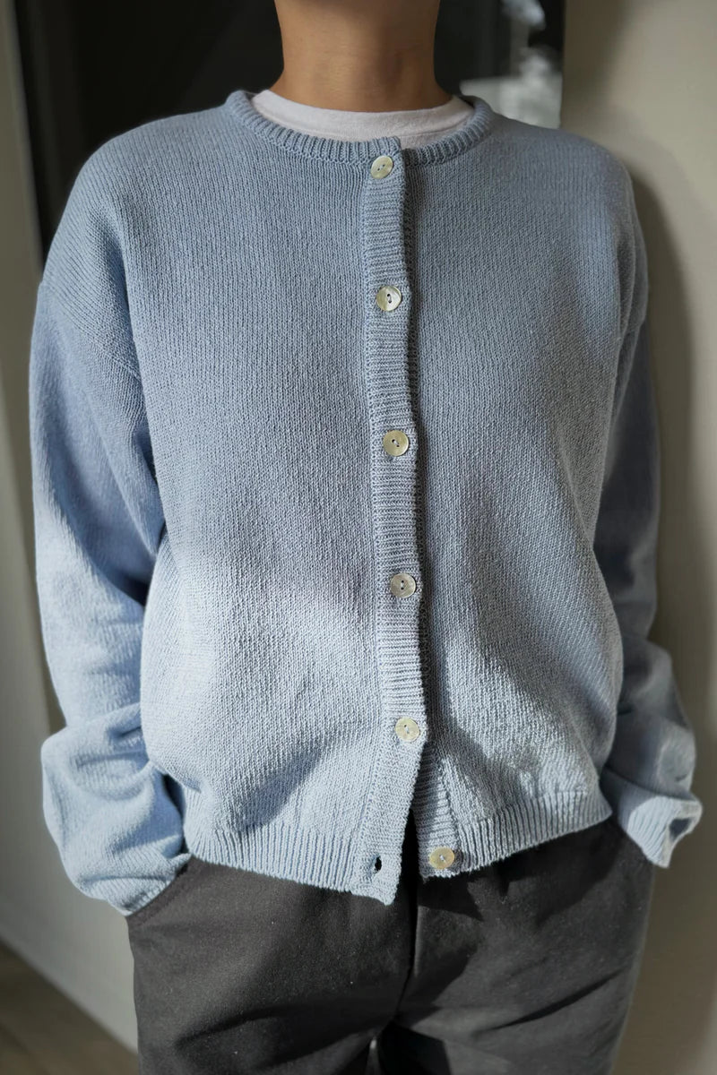 Le Bon Shoppe - Leila Cotton Cardigan in Cornflower