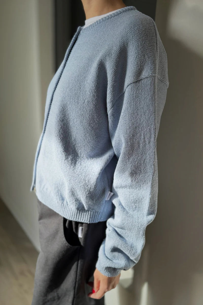 Le Bon Shoppe - Leila Cotton Cardigan in Cornflower