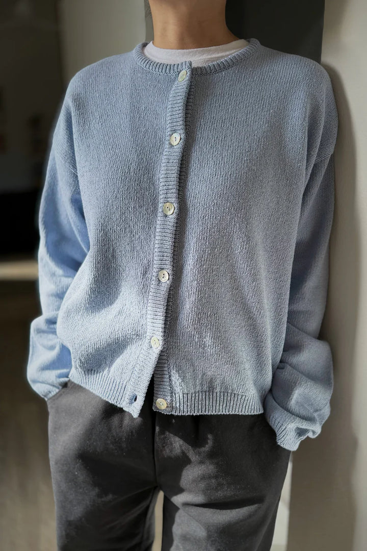 Le Bon Shoppe - Leila Cotton Cardigan in Cornflower