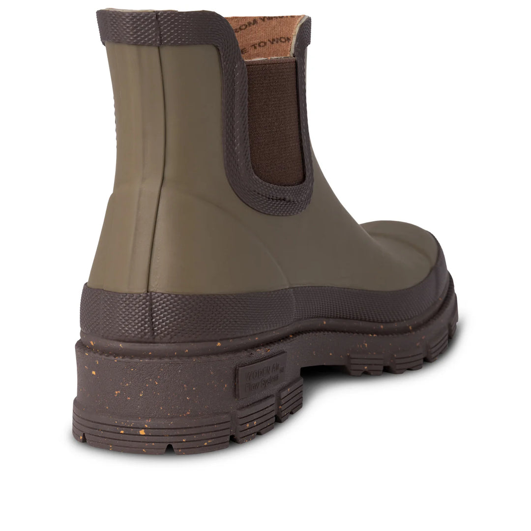 Woden – Liv Waterproof Boot in Dark Olive