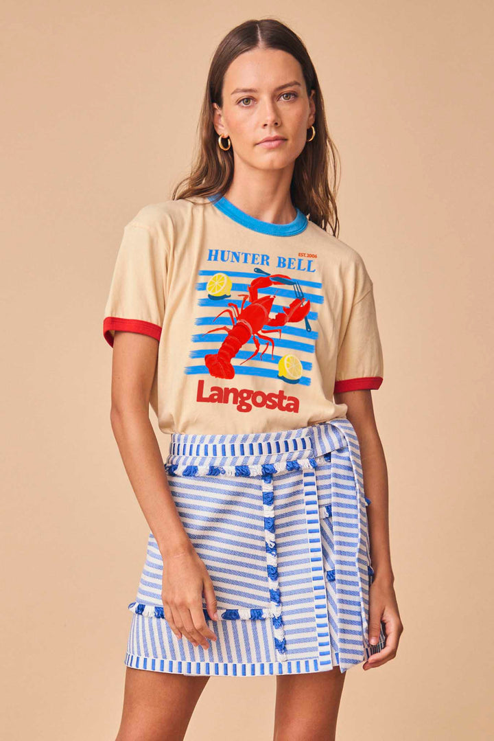 Hunter Bell – Lobster Tee in Off White