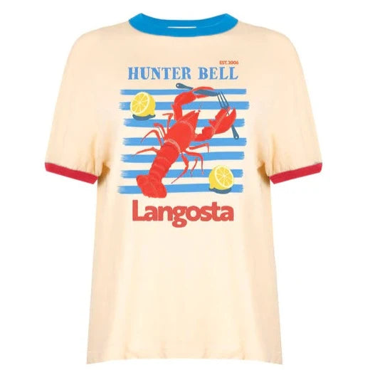 Hunter Bell – Lobster Tee in Off White