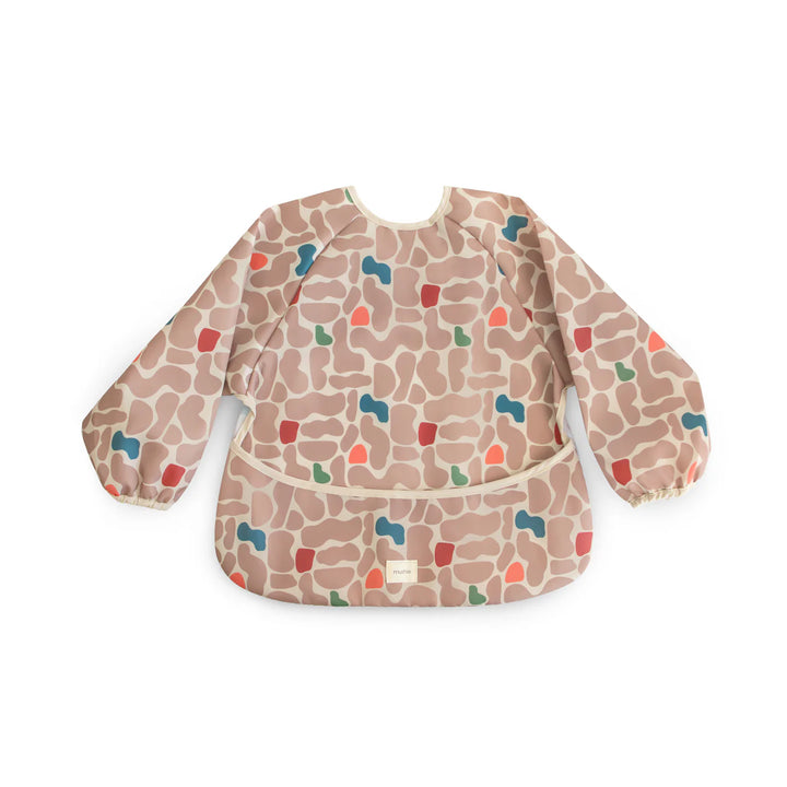 Mushie - Long Sleeve Bib in Abstract Blob