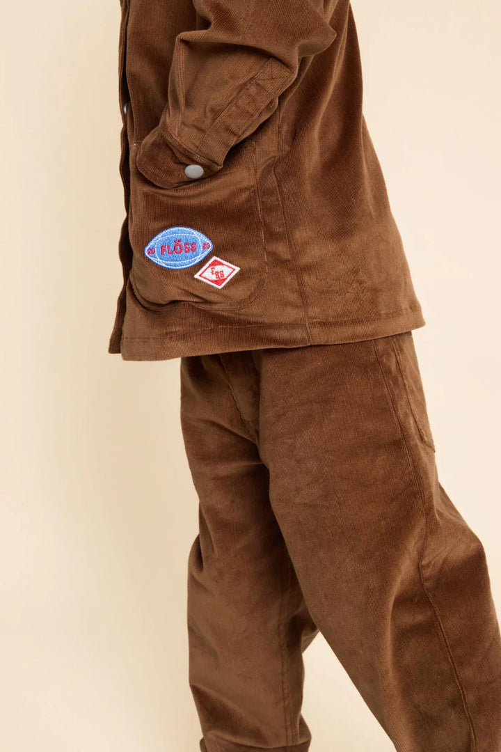 Floess – Christian Overshirt in Warm Coffee
