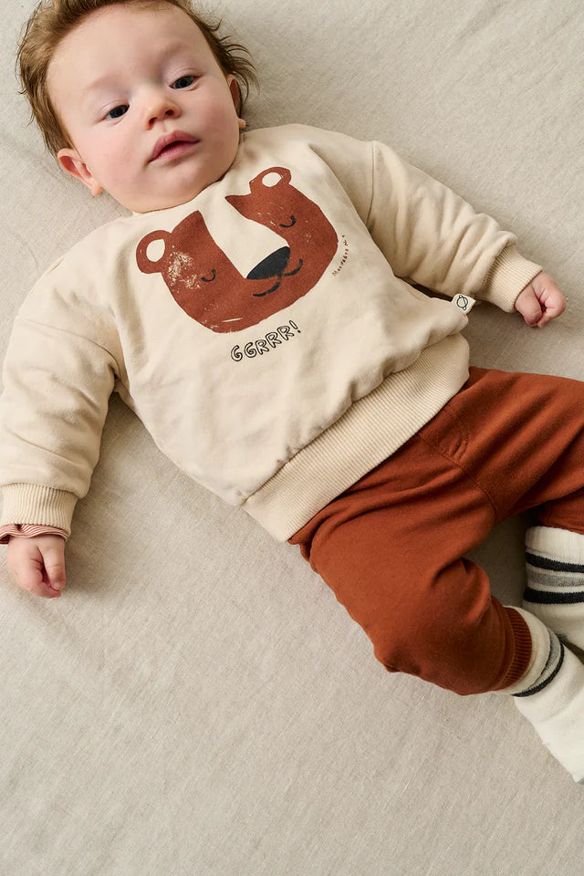 My Little Cozmo – Altair Soft-Touch Fleece Baby Pants in Brown