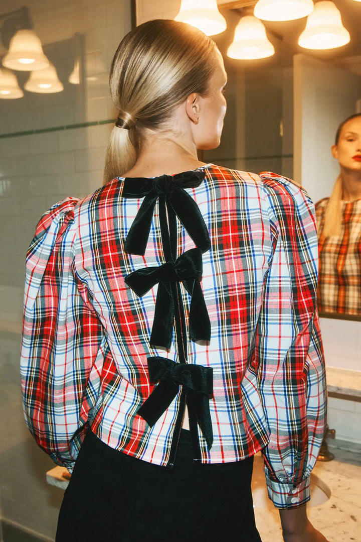 Hunter Bell – Lottie Top in Carlyle Plaid
