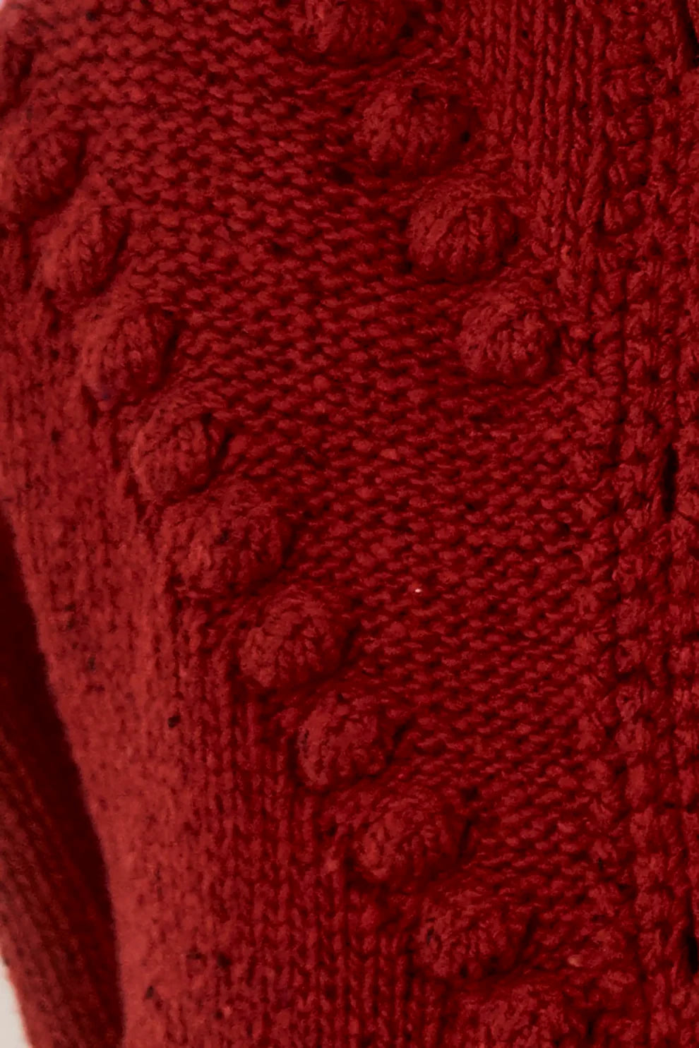 Hunter Bell – Bobble Sweater in Maroon