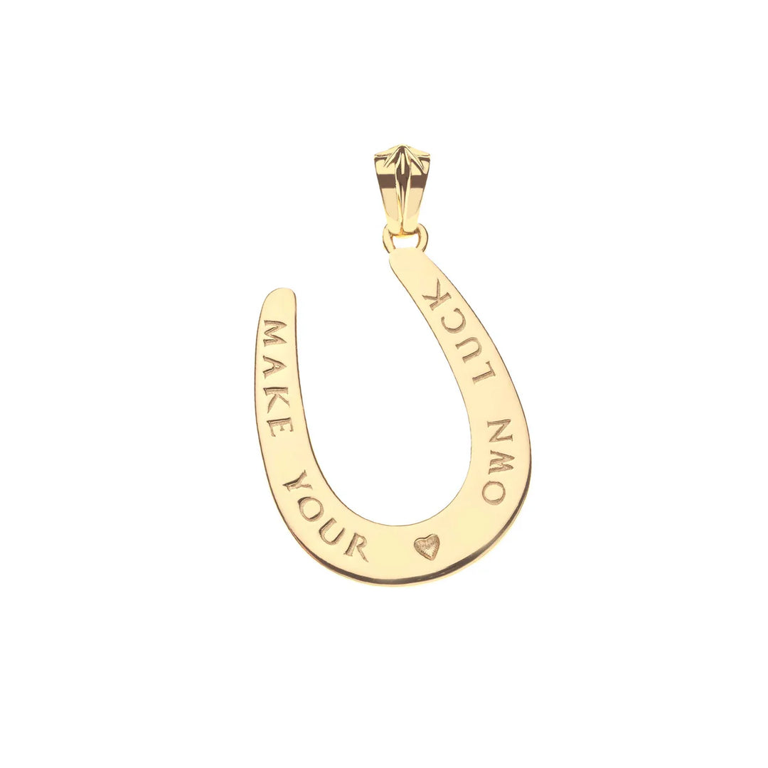 Jane Winchester - Lucky Starry Horseshoe Pendant on Drawn Link Chain