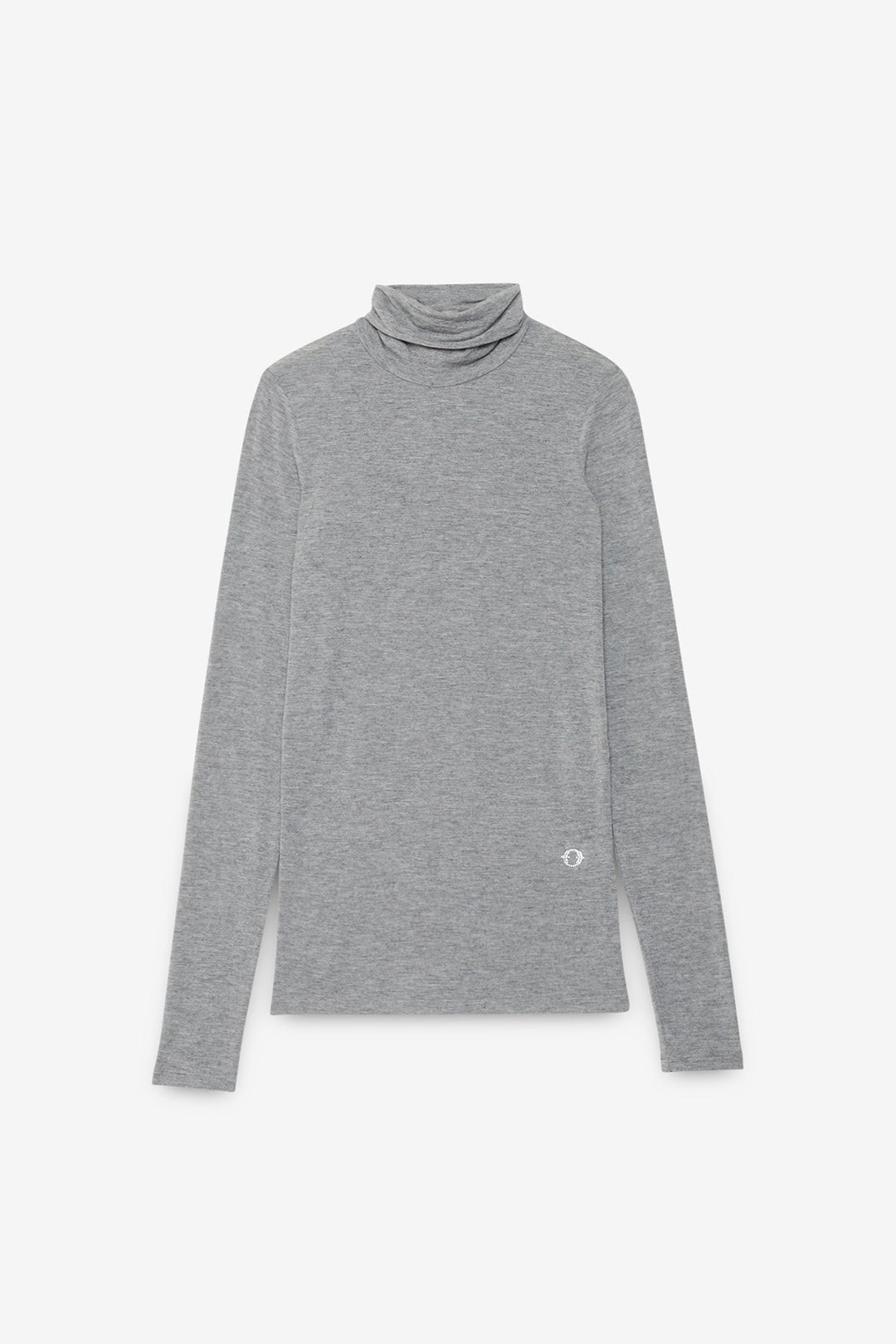 Ottod'Ame - Viscose / Cashmere Blend Turtleneck in Grey Melange