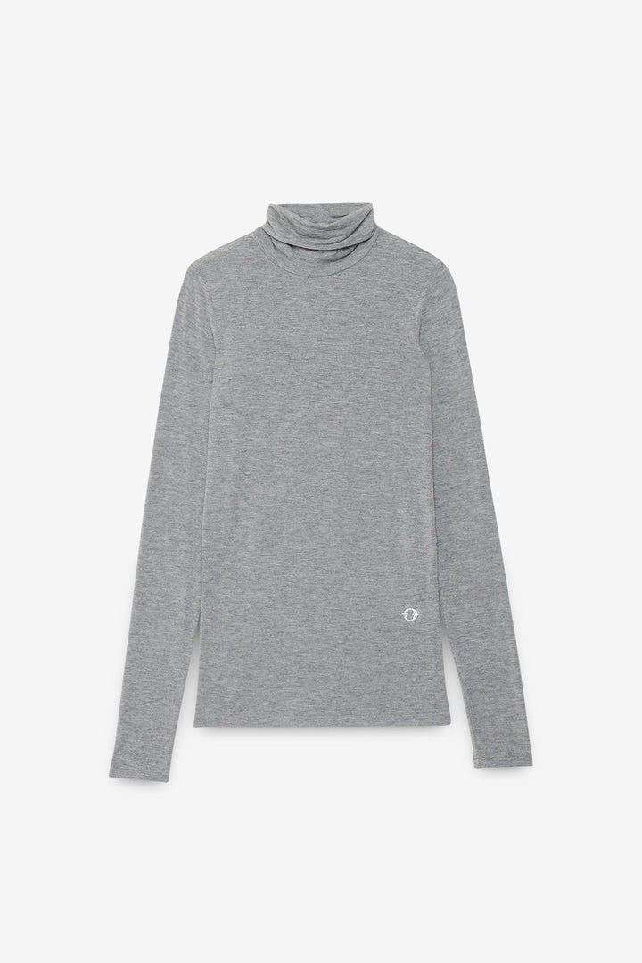 Ottod'Ame - Viscose / Cashmere Blend Turtleneck in Grey Melange