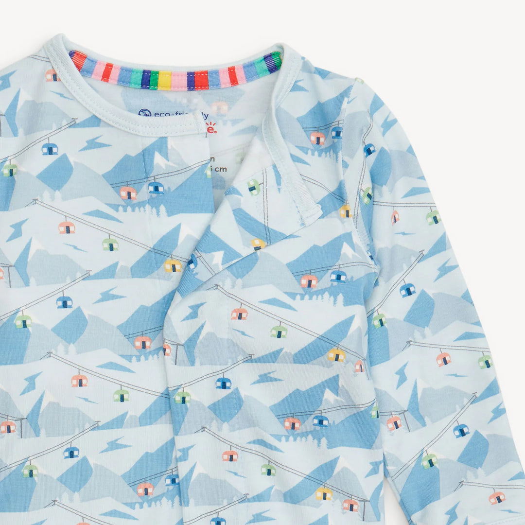 Magetic Me - Modal Magnetic Footie in Blue Apres Chic