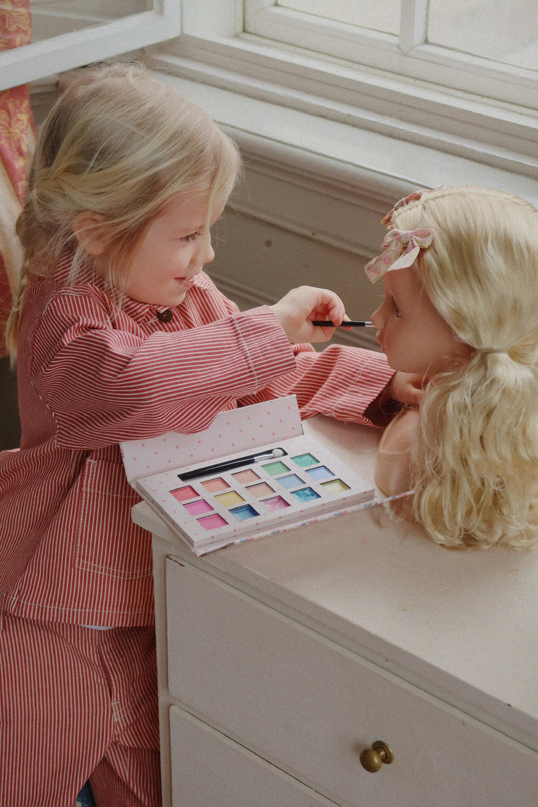 Konges Slojd - Luc Shirt Jacket in Milk Rouge Stripe