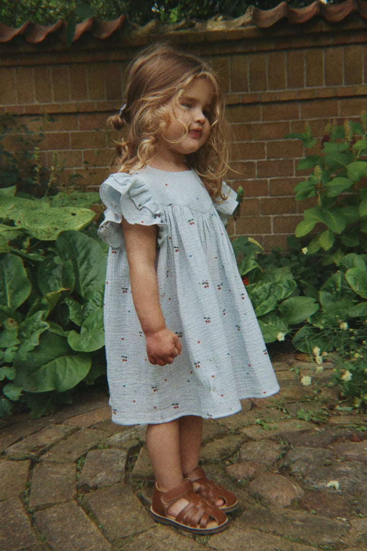 Konges Slojd - Coco Dress in Cherry Blue Coeur