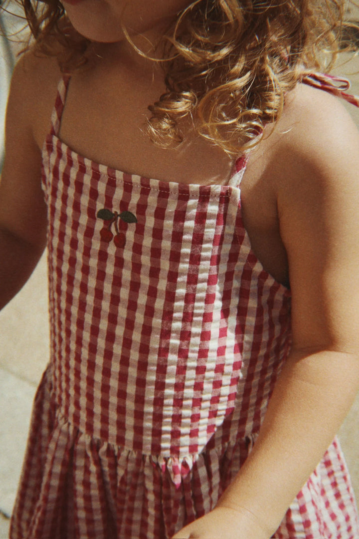 Konges Slojd - Isotta Dress in Raspberry Check