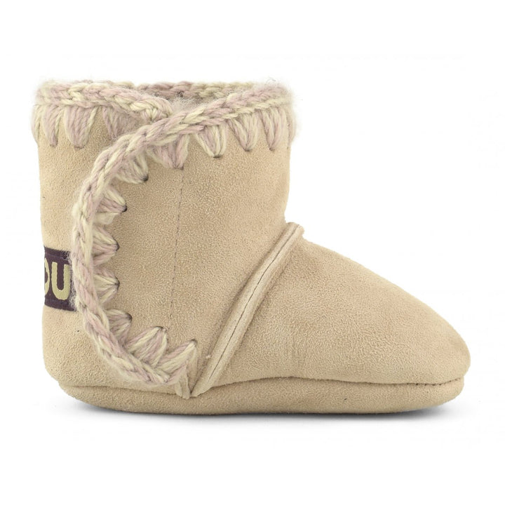 Mou - Classic Infant Bootie in Rose Beige