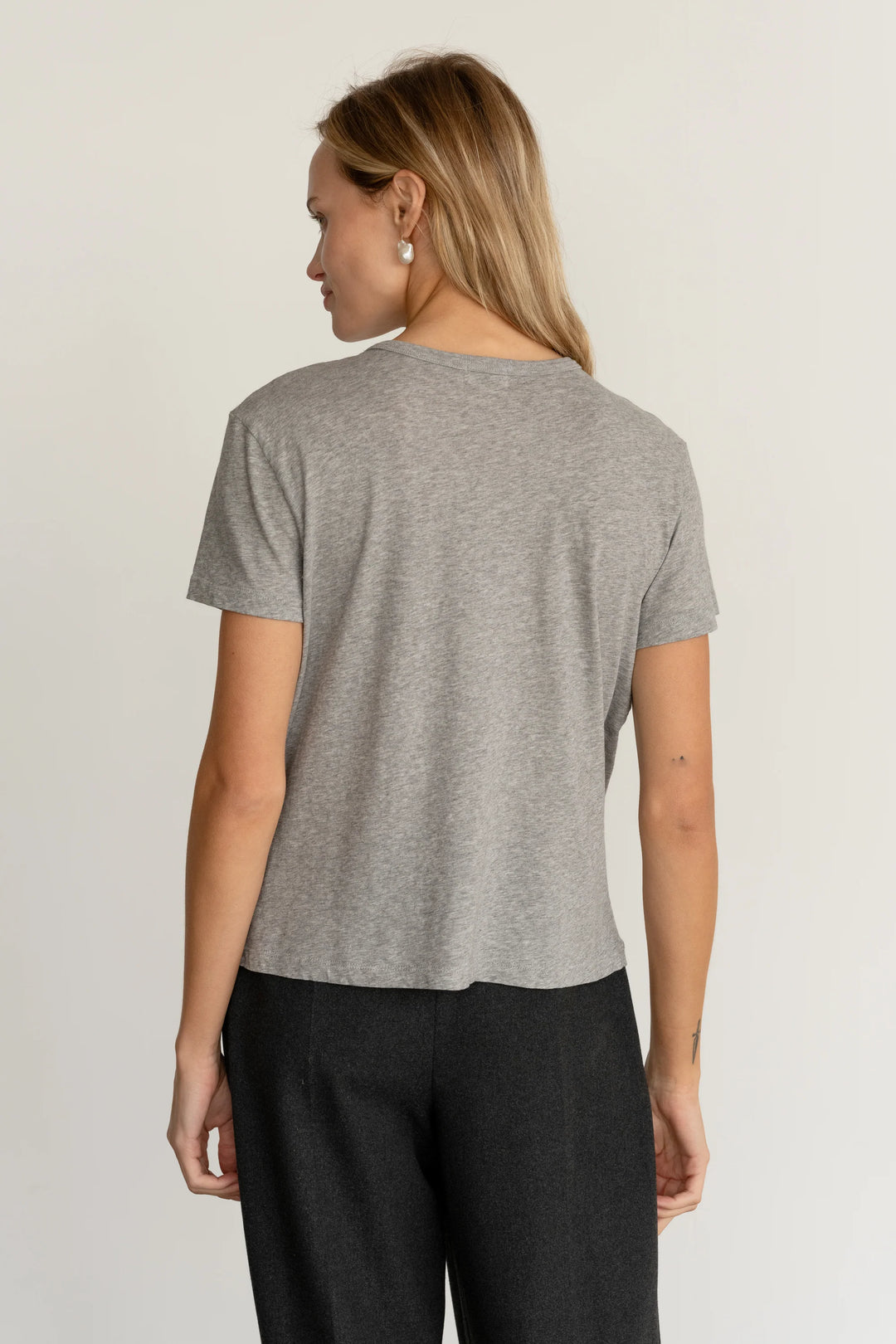 Donni - Jersey Tee in Heather Grey