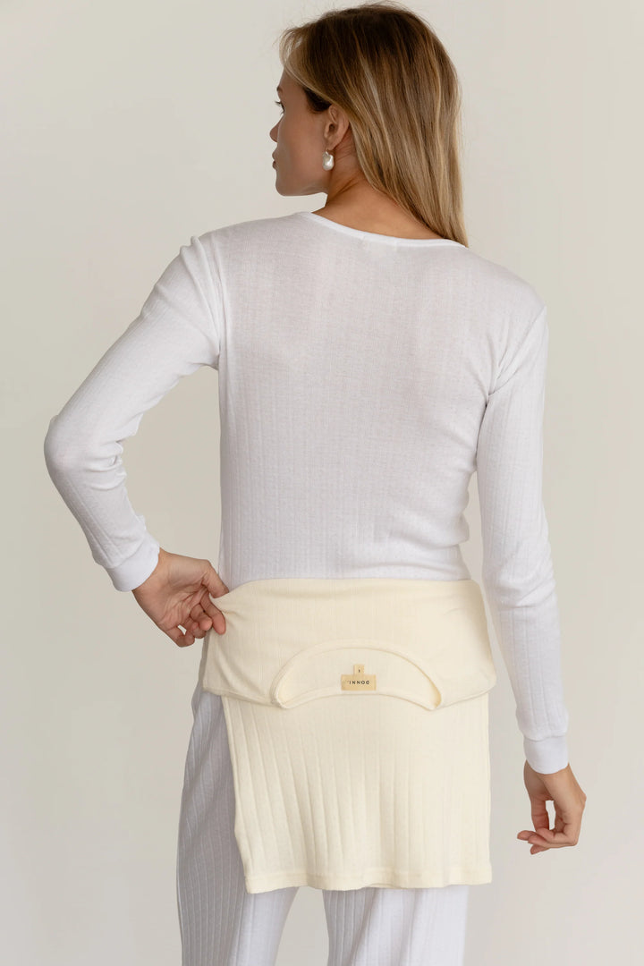 DONNI - Pointelle Long Sleeve in Powder