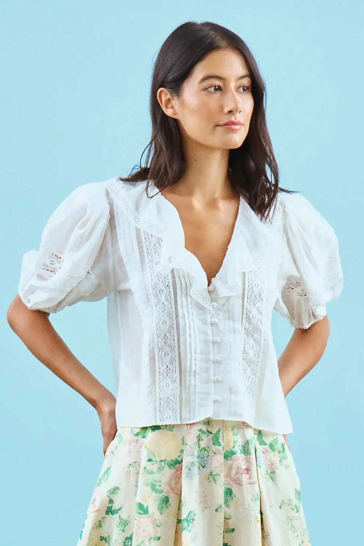 Hunter Bell – Mare Blouse in White
