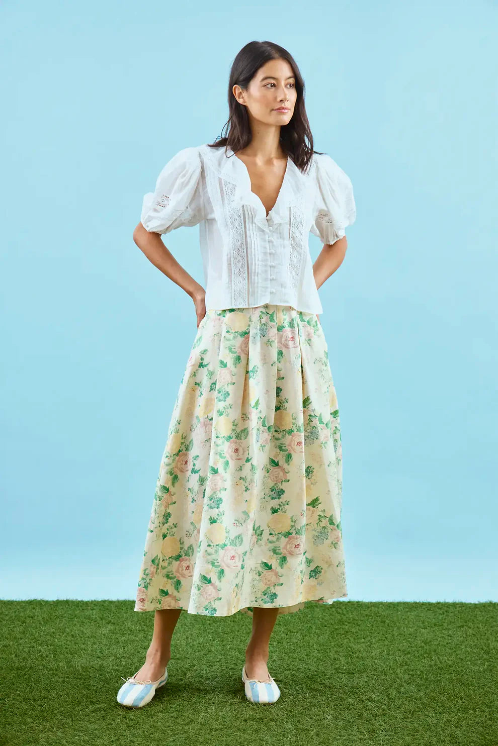 Hunter Bell – Mare Blouse in White