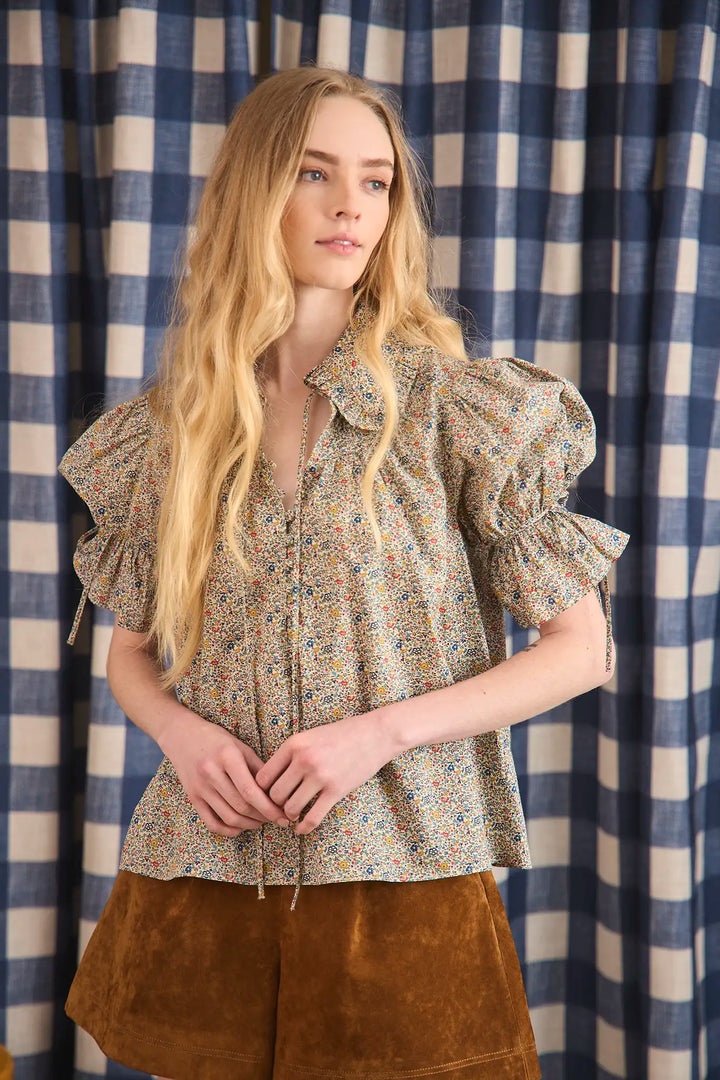 Hunter Bell – Mayfair Blouse made with Liberty Fabric in Katie and Millie