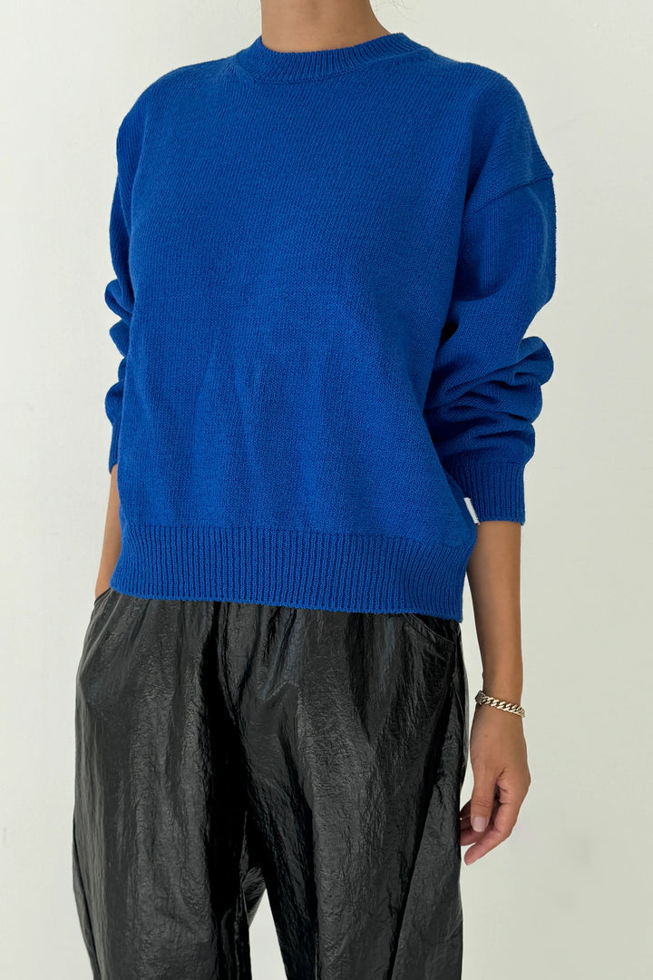 Le Bon Shoppe - Milo Cotton Sweater in Cobalt