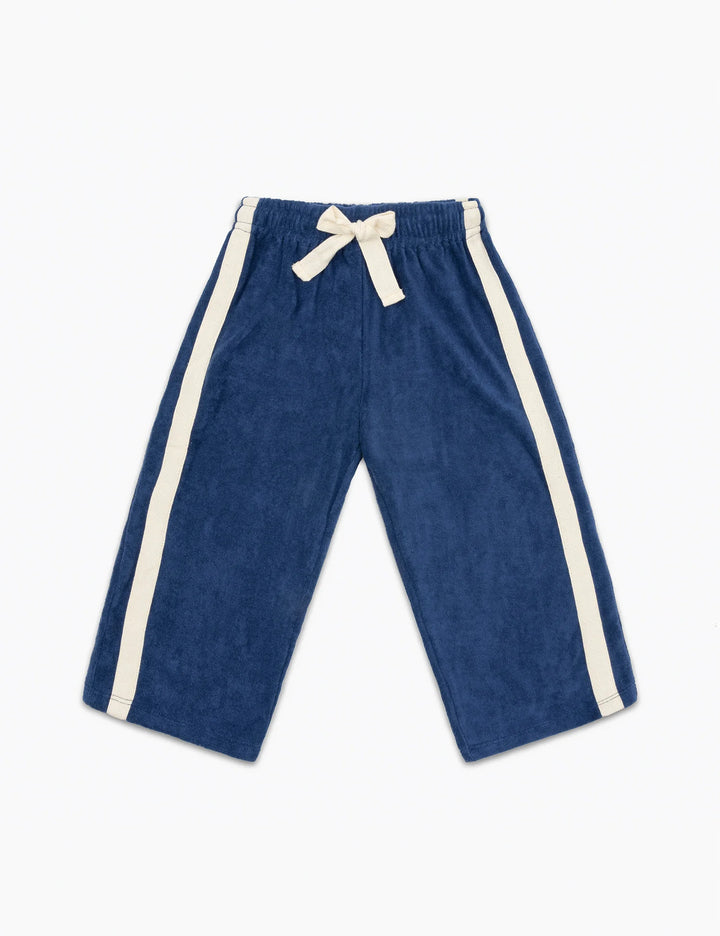 Mini Terry Pants in Navy