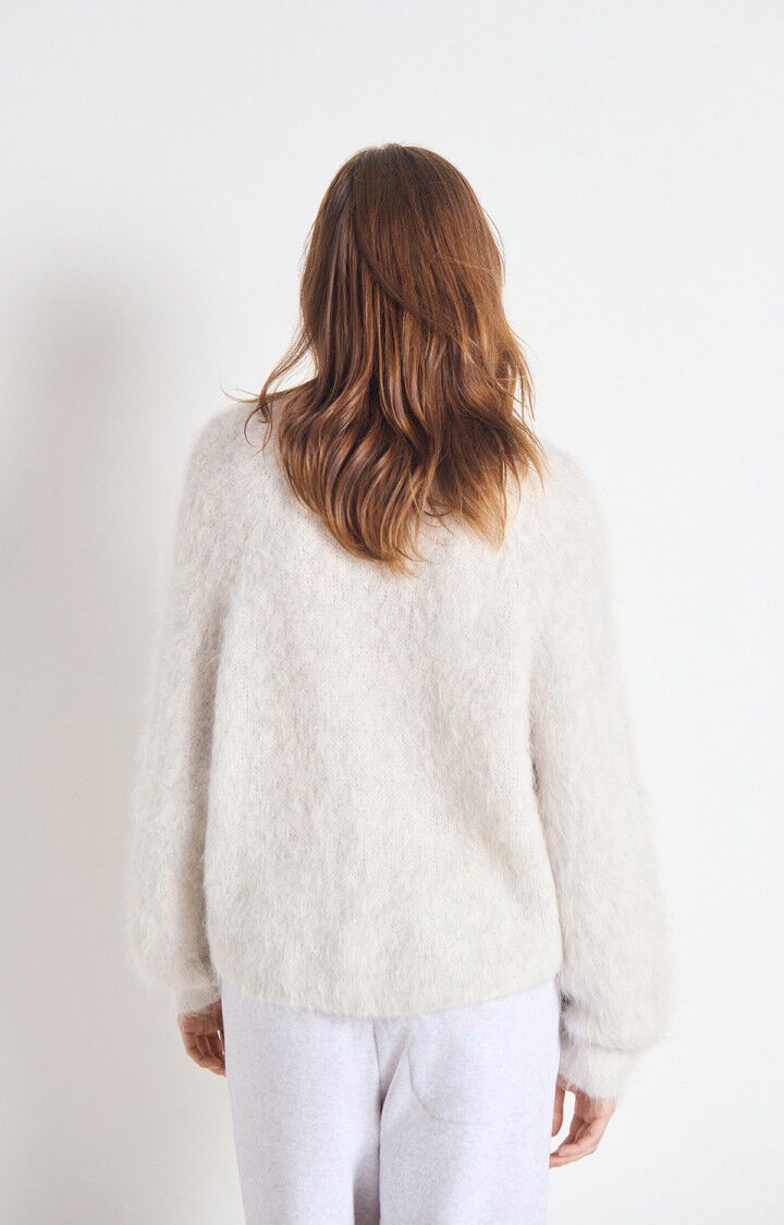 American Vintage – Zip-Up Cardigan Niby in Polar Melange