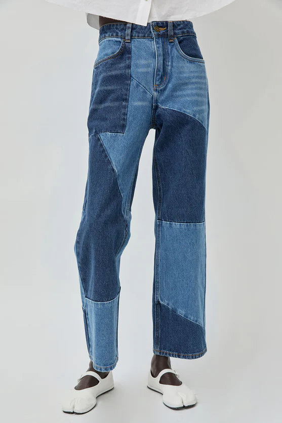 No. 6 Store – Faye Jean in Patchwork Denim
