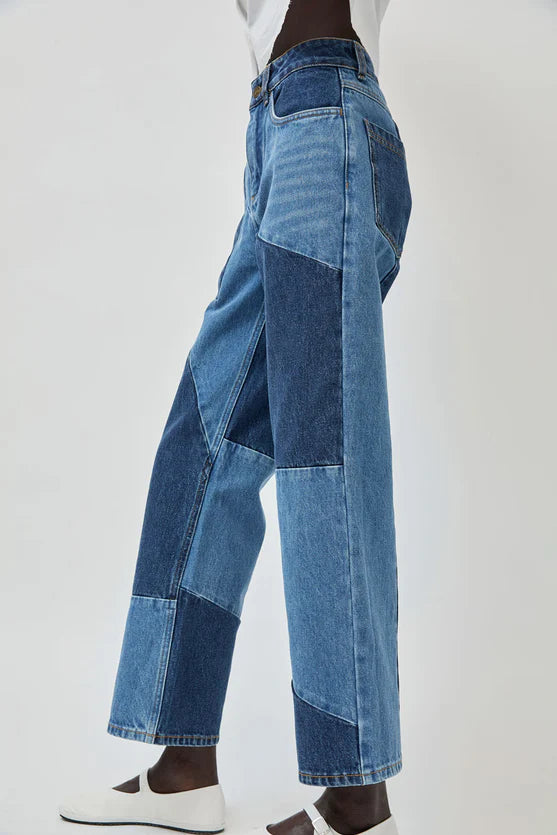 No. 6 Store – Faye Jean in Patchwork Denim