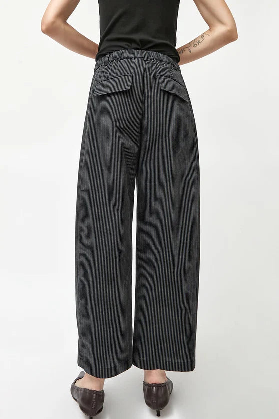 No. 6 Store – Justin Pant in Black Multi Pinstripe