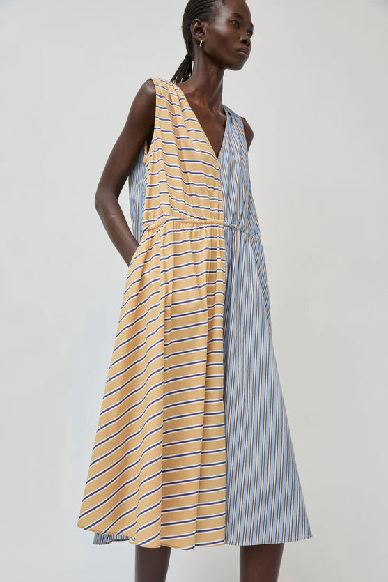 No. 6 Store – Leigh Dress in Oxford Stripe
