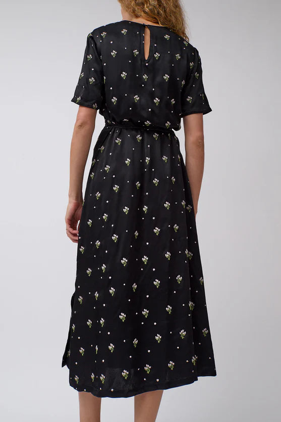 No. 6 Store – Lola Dress in Black Embroidered