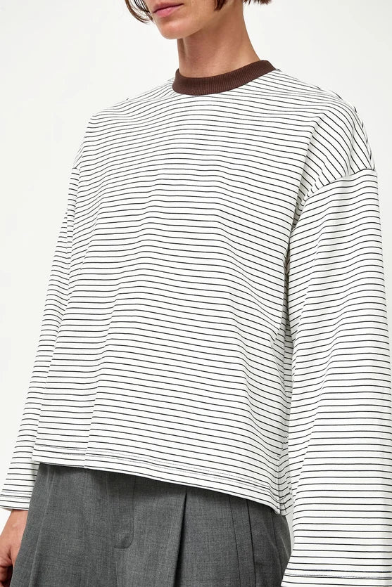 No. 6 Store – Nora Top in White Stripe