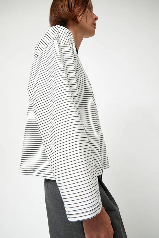 No. 6 Store – Nora Top in White Stripe