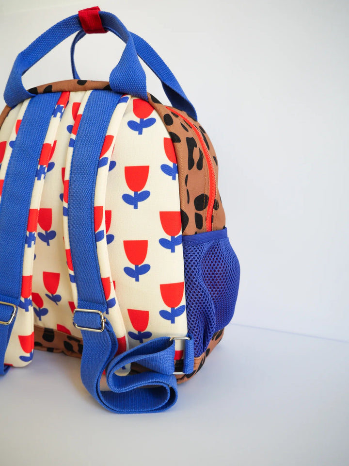 Mini Kyomo – Leopard and Flowers Backpack