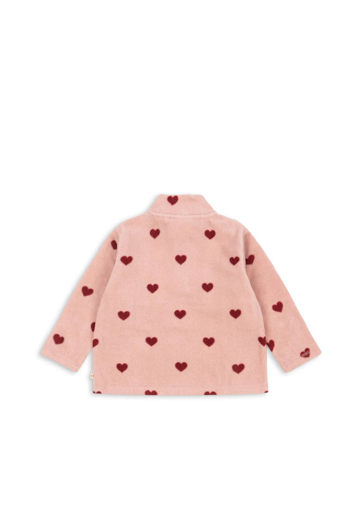 Konges Slojd - Tavi Fleece Sweatshirt in Hearts