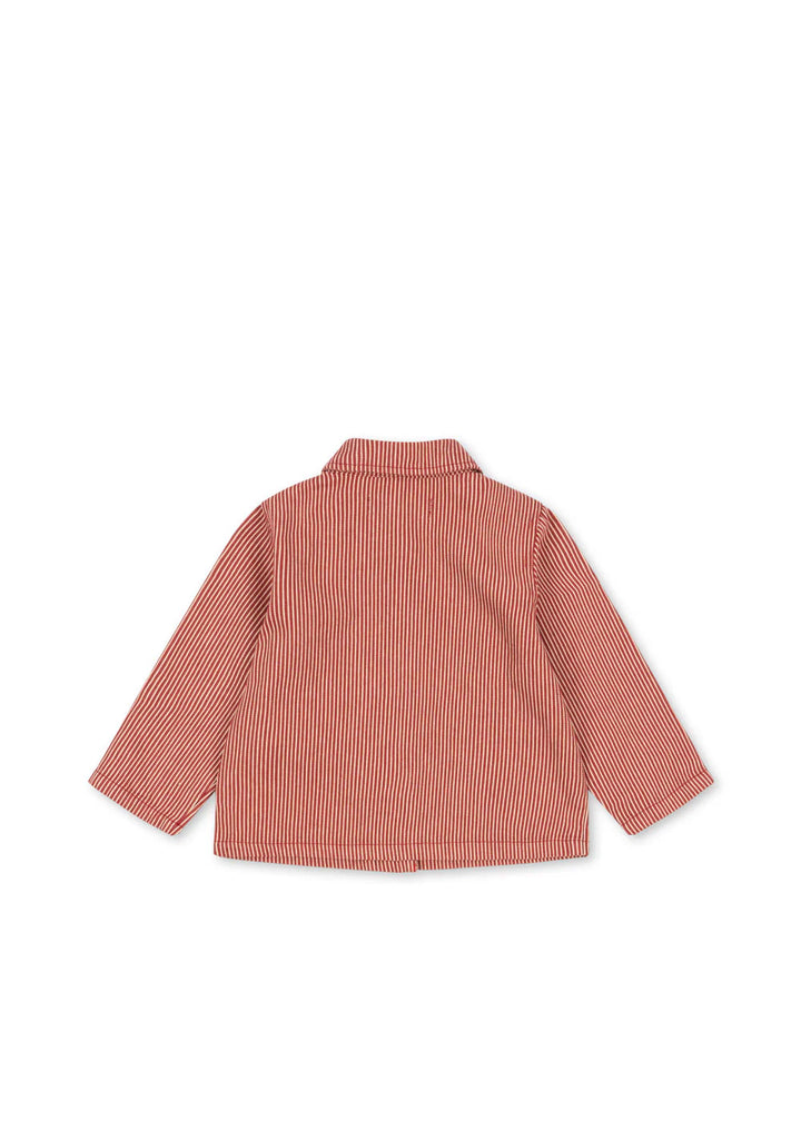 Konges Slojd - Luc Shirt Jacket in Milk Rouge Stripe