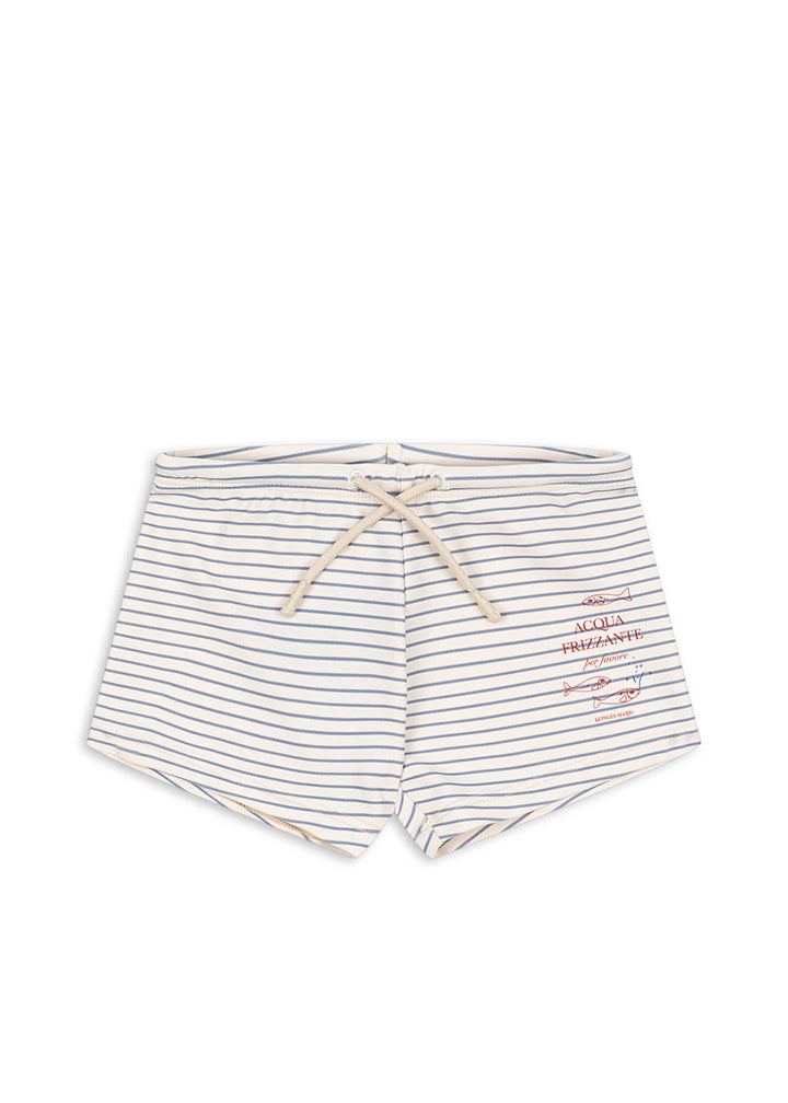 Konges Slojd - Aster Swim Shorts in Stripe Blue