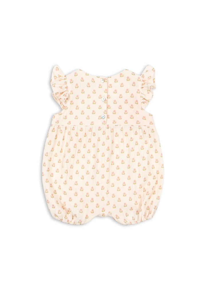Konges Slojd - Coco Frill Romper in Carta Rosa